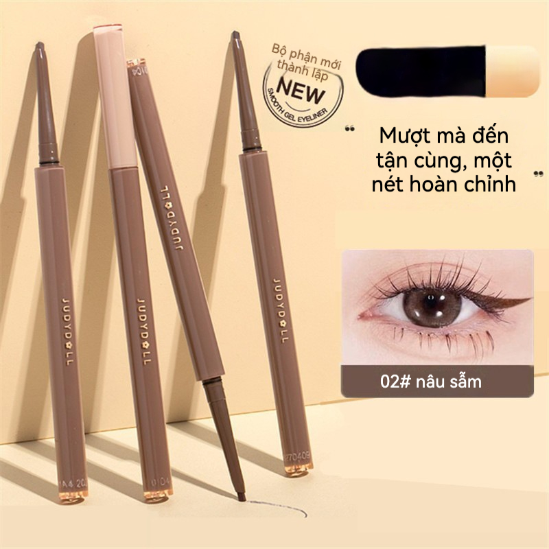 0e67ee3f0ab549ec982eb3dc013f154d Bút kẻ mắt dạng sáp Judydoll cực mỏng và mịn, màu đen không dễ gãy, người mới bắt đầu - Ảnh 1