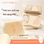Kem phấn highlight Judydoll Orange Double Pin High-Light High-Light Powder Cream Kem đánh bóng làm sáng khuôn mặt và che nước mắt Nữ sinh