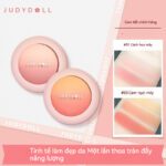 Phấn má Judydoll Orange Gradient Blush Panel Sáng Trắng Bột Rouge Màu phồng nhẹ nhàng Học sinh