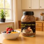 Bột yến mạch đen nhiều chất xơ, bột yến mạch ăn liền, bữa sáng thay thế bữa ăn cho người trung niên và cao tuổi