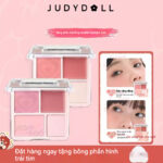 Phấn má hồng tạo khối highlight  Judydoll cao cấp CD mở rộng màu Phấn má hồng mờ làm sáng da mặt Bảng phấn má hồng xuyên biên giới