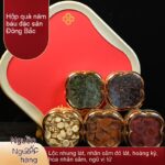 Hộp quà đặc sản Nhân Sâm Đông Bắc, Nhung hươu núi Trường Bạch, năm mới quà tặng nhân sâm đỏ