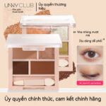 Bảng Phấn mắt bốn màu unny Youyi mới màu Chăn bò màu ngọc trai làm Sáng Mờ Màu đất nhấp nháy một đĩa phụ nữ đa năng