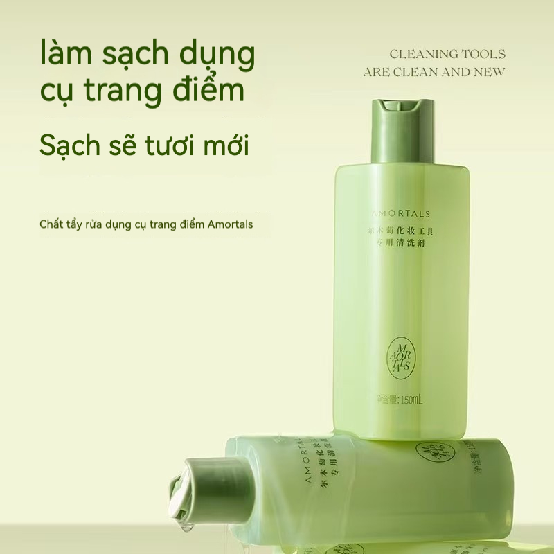 8802b2cc374443b1a5f6b3e5018b0110 Chất làm sạch cọ dụng cụ trang điểm AMORTALS - Ảnh 1