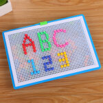 Trẻ em sáng tạo Đinh nấm mẫu giáo học sinh tiểu học Đồ chơi giáo dục sớm Bảng xếp hình nhà máy 296 viên bán hàng trực tiếp