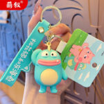 Mặt Dây chuyền móc Chìa Khóa Mèo đào và Cá Biển Đông dễ thương búp bê hoạt hình cặp đôi Túi treo móc chìa khóa tinh tế bán buôn