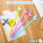 Bút Gel hoạt hình Alpaca Bút gel đầu silicon sáng tạo bút gel học sinh Dễ thương bút viết học sinh hoạt hình