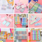 Bút đánh dấu màu có giá trị cao Bút Đánh Dấu học sinh đầu tròn đầu nghiêng dày dung tích lớn Bút đánh dấu sổ tay