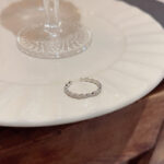 Nhẫn hình sóng khí chất đơn giản kiểu mới phong cách Hàn Quốc Instagram bán buôn Nhẫn ngón trỏ có thể điều chỉnh hở cho nữ