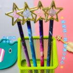 Bút Gel ngôi sao năm cánh pha lê sáng tạo