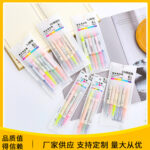 Bút đánh dấu hai đầu màu Bút Đánh Dấu Hai Đầu Bút đánh dấu sổ tay vẽ nguệch ngoạc cho học sinh Bút màu nước nghiêng