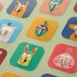 Móc hoạt hình dính không có đinh liền mạch treo tường treo tường quần áo móc chống thấm nhà bếp nhà máy sản xuất bán buôn