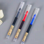 Bút bi chạy chất lỏng trực tiếp, Bút gel khô nhanh, bút Câu Hỏi đánh răng học sinh dung lượng lớn, văn phòng phẩm sáng tạo, bút ký văn phòng bán buôn