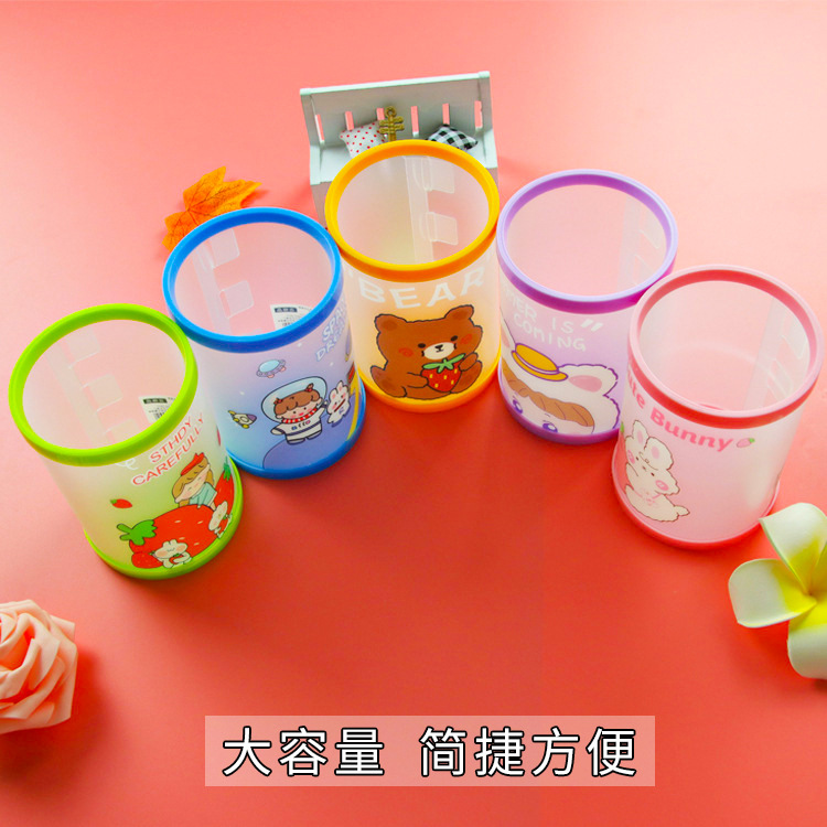 O1CN015GJwbq291GLs7wVwp_2838378007-0-cib Hộp đựng bút gấp hình tròn hoạt hình hộp đựng bút văn phòng phẩm Instagram tươi mới Hộp đựng bút văn phòng học sinh bán buôn - Ảnh 1