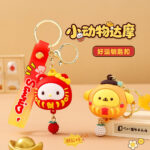 Mặt Dây chuyền móc khóa hoạt hình Sanrio Bodhidharma may mắn quà tặng sáng tạo túi học sinh mặt dây chuyền túi hàng nhỏ gian hàng