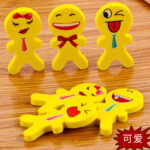 Phim hoạt hình sáng tạo Xiaowa Emoji Eraser Học tập Văn phòng phẩm Cao su Giải thưởng Học sinh Nhà sản xuất Eraser Bán buôn
