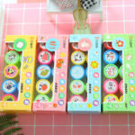 Trẻ em thưởng con dấu nhỏ Trường Mẫu Giáo khuyến khích khen thưởng con dấu giáo viên dùng biểu cảm hoạt hình dễ thương nhận xét con dấu