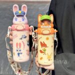 Cốc giữ nhiệt trẻ em Disney cốc nước giá trị cao Judnick Stitch mới cốc ống hút uống đôi cho học sinh