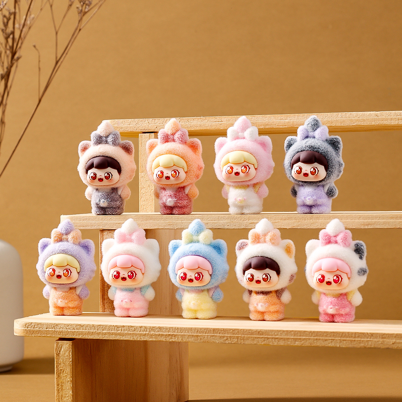 O1CN0171Gj9k2Bkiuwfw798_2210259538377-0-cib Đổ đàn ba chiều meo meo meo ngọt ngào cub hợp thời trang chơi dễ thương búp bê diy đồ trang trí để bàn túi mù trực tiếp phụ kiện hộp mù bán buôn - Ảnh 1