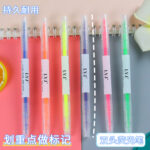 Số lượng lớn 6 Bút Đánh Dấu Hai Đầu 6 màu Bút đánh dấu ghi chép học sinh bút Sổ Tay màu vẽ cọ vẽ graffiti