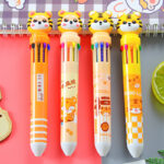 Bút bi mười màu hổ mới bút Sổ Tay màu văn phòng sinh viên sáng tạo bút bi nhiều màu bán buôn bút 10 màu