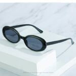 Kính râm gọng tròn nhỏ mới Kính Đạp xe nam và nữ Tik Tok trực tiếp kính râm bán buôn Kính râm phong cách Âu Mỹ