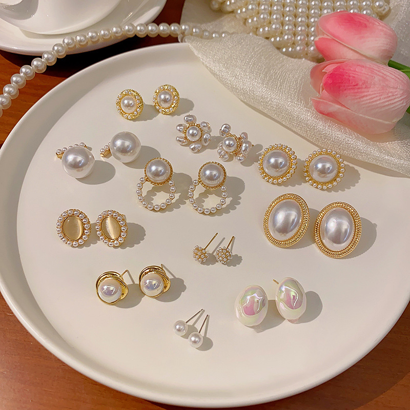 O1CN01BGY5X82Ktj3n9Tahi_2580729615-0-cib Hoa tai ngọc trai quý phái sang trọng Kim bạc S925 hoa tai ngọc trai khí chất dễ phối nữ trang sức tai thiết kế cao cấp - Ảnh 1