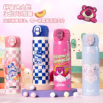 Cốc giữ nhiệt trẻ em Disney bình nước 316 chuyên dụng cho học sinh ĐI HỌC Bình nước uống đôi ống hút dung tích lớn