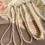 Thỏi khóa ngọc trai Vòng cổ nữ Pháp Sư cổ điển Baroque Ngọc Trai Chuỗi xương đòn Hoang Dã siêu cổ tích khí chất bán buôn