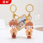 Nhân vật hoạt hình cặp đôi móc chìa khóa dễ thương nhựa mềm hợp thời trang chơi búp bê Móc chìa khóa xe hơi Quà Tặng thời trang mặt dây chuyền túi