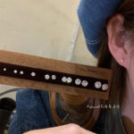 Bông tai nhỏ Zircon siêu lấp lánh tinh tế phong cách cổ điển Hàn Quốc hoa tai khuyên tai xỏ lỗ đơn giản khí chất sang trọng nhẹ nhàng cho nữ