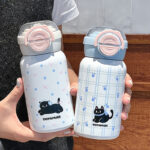 Cốc giữ nhiệt uống nước đôi cho bé gái giá trị cao cốc nước ống hút trẻ em mẫu mới 2024 cốc học sinh tiểu học cầm tay đi kèm