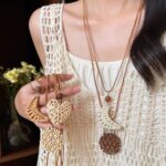 Phụ kiện trang phục Tua Rua Phong Cách Bohemian Mặt dây chuyền hoa phụ kiện trang sức xương đòn kỳ nghỉ bướm tua rua phong cách dân tộc