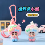 Mặt Dây chuyền móc khóa mới nhỏ dễ thương đầu nổ, búp bê đàn, quà tặng sáng tạo, Mặt dây chuyền cặp sách, Mặt dây chuyền khóa leo núi