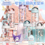 Cốc nước mèo Sanrio Hello Kitty Cốc nhựa mùa hè cầm tay đặc biệt dành cho học sinh nữ tritan có giá trị cao đáng yêu