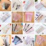 Giá trị cao bút gel nắp nhựa thẳng bút nước học sinh hoạt hình nhiệt có thể lau dễ dàng bán buôn Bút gel