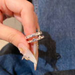 Nhẫn cặp đôi Nhật ký mèo và chó Nhẫn ngón trỏ có thể điều chỉnh mở cho mèo và chó con dễ thương độc đáo