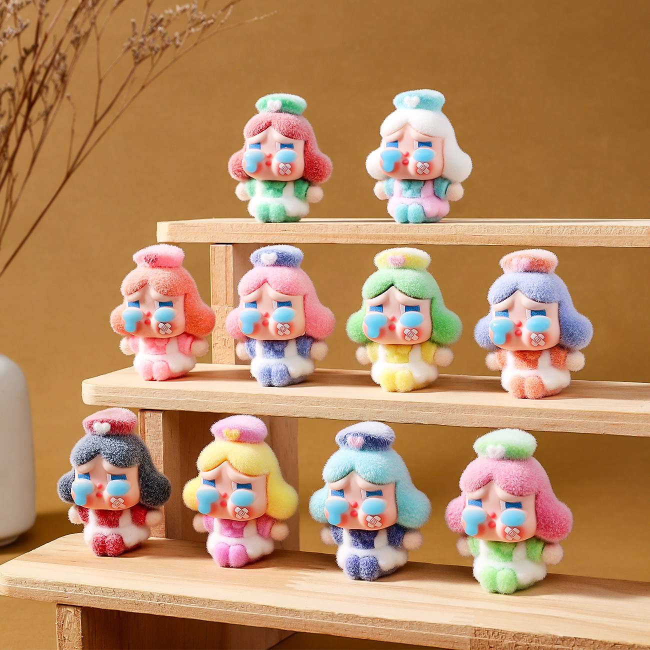 O1CN01FgbFDd2BkiwOSVJXD_2210259538377-0-cib Đổ xô y tá khóc em bé dễ thương búp bê tự làm Móc Khóa Mặt dây chuyền để bàn đồ trang trí nhỏ hợp thời trang chơi phụ kiện hộp mù bán buôn - Ảnh 1