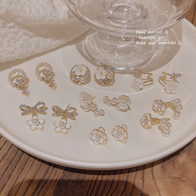 O1CN01GDIwpp2Ktizd9NvSB_2580729615-0-cib Bông tai hoa tươi mới nhỏ Hàn Quốc kim bạc S925 Bông tai ngọc trai khí chất dễ phối phong cách Mori cho nữ Bông tai cùng kiểu hot trên mạng - Ảnh 1