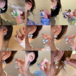 Bông tai hoa cao cấp Kim bạc S925 Bông tai ngọc trai phong cách hot năm 2025 Bông Tai Bướm Zircon tinh tế