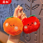 Móc khóa trái cây sang trọng đáng yêu cặp đôi tinh tế mặt dây chuyền cặp sách búp bê sang trọng Đồ treo xe hơi quà tặng bạn gái nữ
