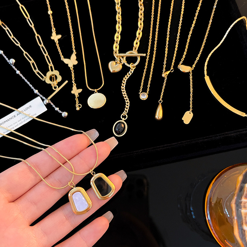 O1CN01IQ9eej2KtjG3AG1M6_2580729615-0-cib Vòng cổ bằng thép không gỉ cao cấp ít người sang trọng, dây chuyền xương đòn bằng thép titan bướm khí chất Ngọt Ngào Phong Cách Hàn Quốc cho nữ, Vòng Cổ nổi tiếng trên mạng - Ảnh 1