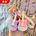 Móc khóa Guitar mát mẻ sáng tạo Móc chìa khóa xe hơi Móc treo túi đồ trang trí quà tặng cặp đôi Quà Tặng bán buôn