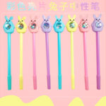 Bút Gel thỏ Sequins Màu Sáng Tạo văn phòng phẩm tươi nhỏ dụng cụ viết học sinh bút nước bút chữ ký văn phòng