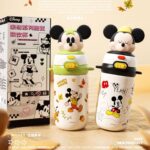 Cốc giữ nhiệt Disney Mickey cốc 316 bằng thép không gỉ cho học sinh ĐI HỌC cốc nước có giá trị cao cầm tay cho trẻ em