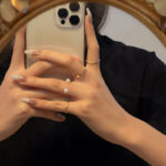 2025 năm mới phong cách Hàn Quốc thời trang đơn giản phù hợp với nhẫn nữ Instagram thịnh hành trên mạng cùng phong cách khí chất bán buôn Nhẫn ngón trỏ