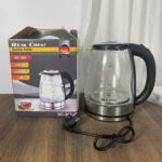 Kính ánh sáng xanh 2.0L Ấm đun nước điện thủy tinh trong suốt ấm điện nhanh