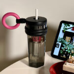 Cốc ống hút mẫu mới 2024 cốc nước nhựa chịu nhiệt độ cao cho bé gái cốc xách tay Dung tích lớn mùa hè giá trị cao