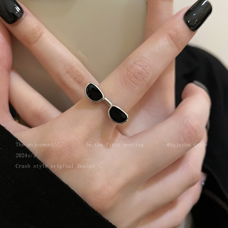 O1CN01MIp2n92Ktj95oppE0_2580729615-0-cib Nhẫn đeo kính râm vui nhộn dành cho nữ nhẫn ngón tay ăn kiêng có thể điều chỉnh được hip-hop Thiết kế vui nhộn nổi tiếng trên mạng bán buôn nhẫn cùng kiểu - Ảnh 1
