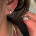 Hoa tai nụ hoa tai ngôi sao Zircon siêu nhỏ tinh xảo sang trọng, hoa tai hot trên mạng khí chất dễ phối sành điệu Instagram cho nữ